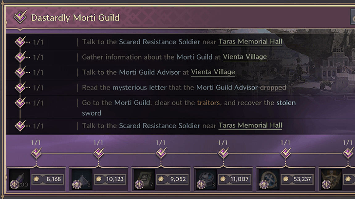 Dastardly Morti Guild - Monolith Wastelands Exploration Codex - Throne and Liberty