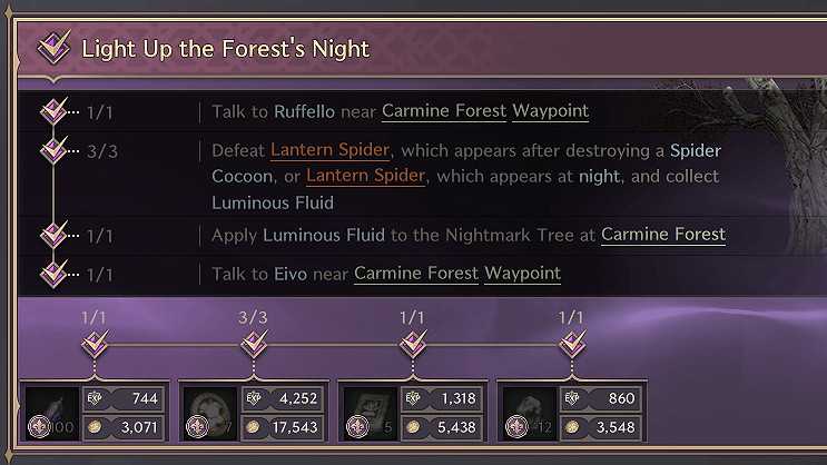 Light Up the Forest's Night - Carmine Forest Exploration Codex - Throne and Liberty