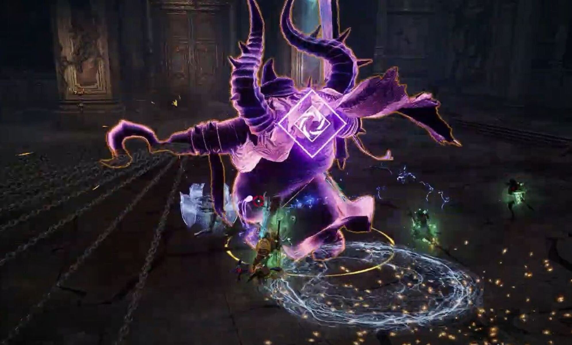 Giant Eccentric Boss Fury Attack in Throne &amp; Liberty Assassin's Laboratory 