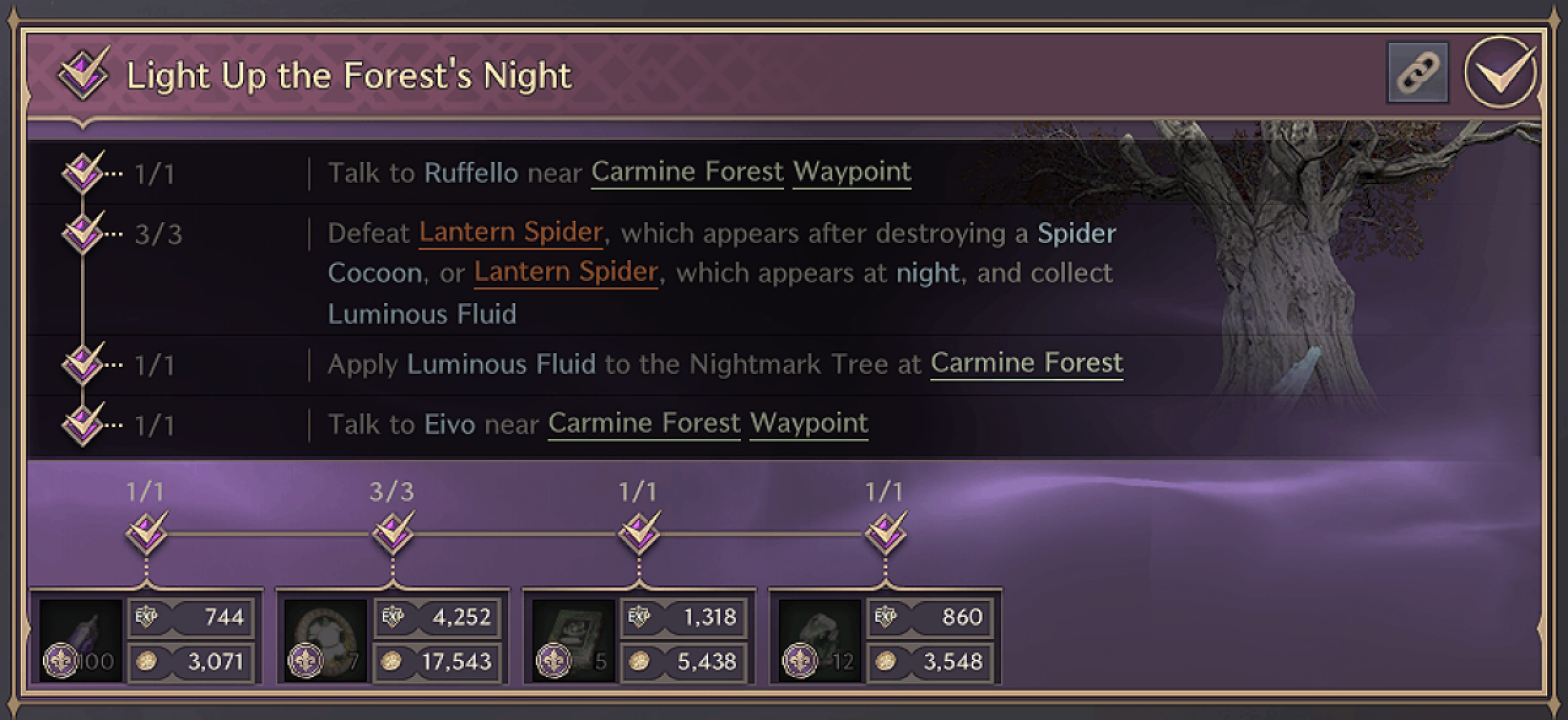 Light Up the Forest's Night - Carmine Forest Exploration Codex - Throne and Liberty