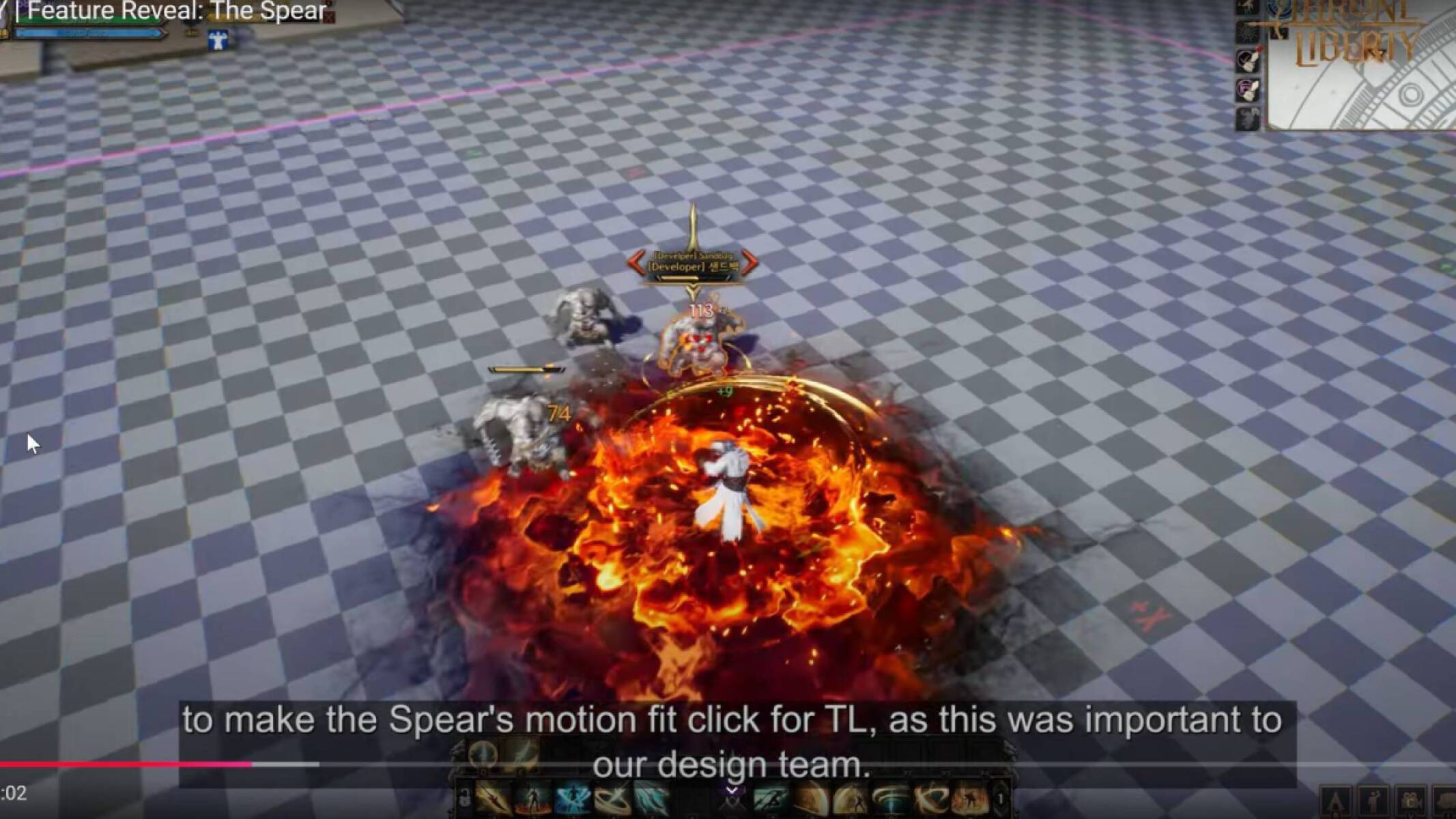 Spear Fire AoE Skill from the Feature Reveal Video