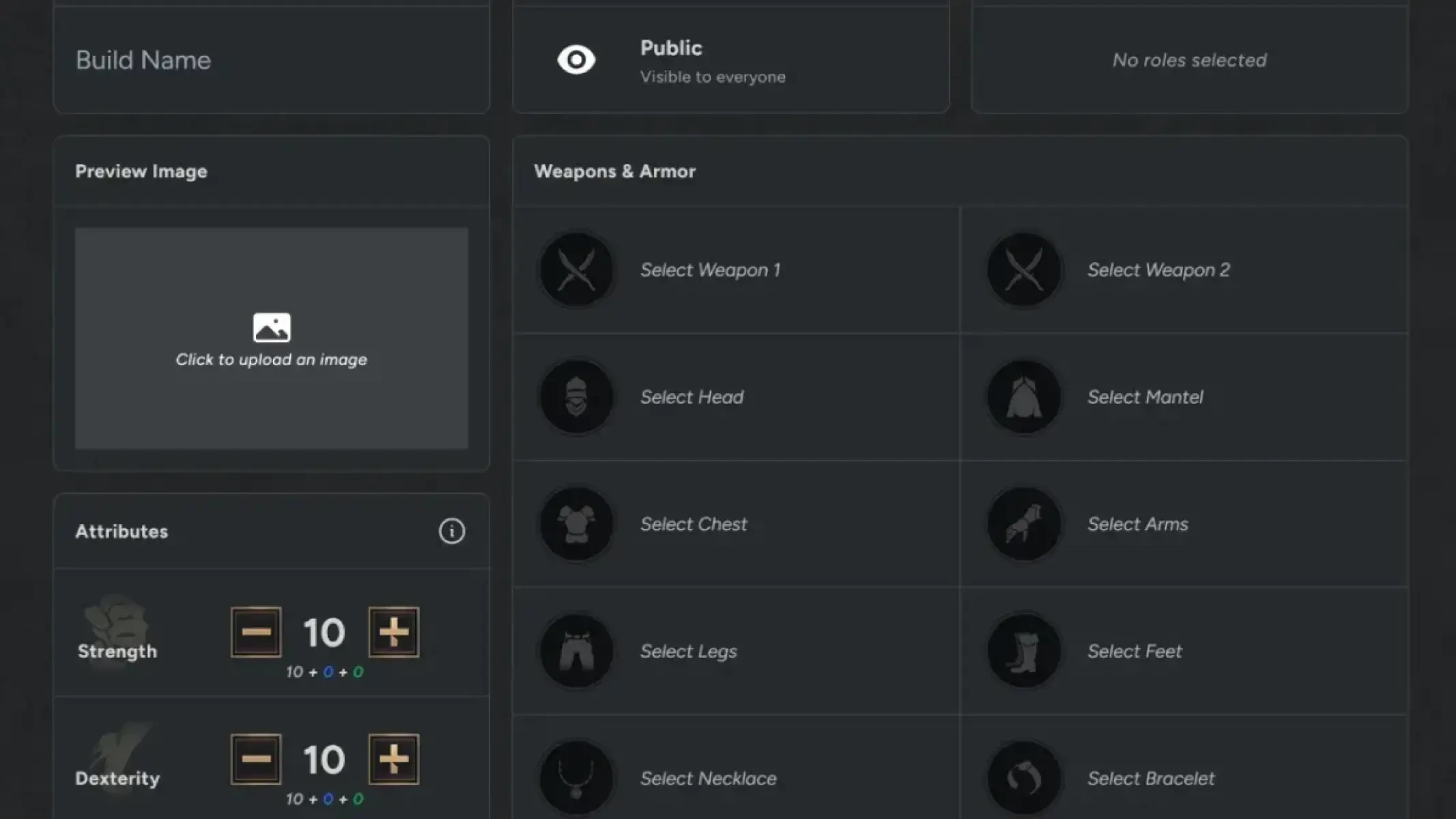 Throne and Liberty Character Builder