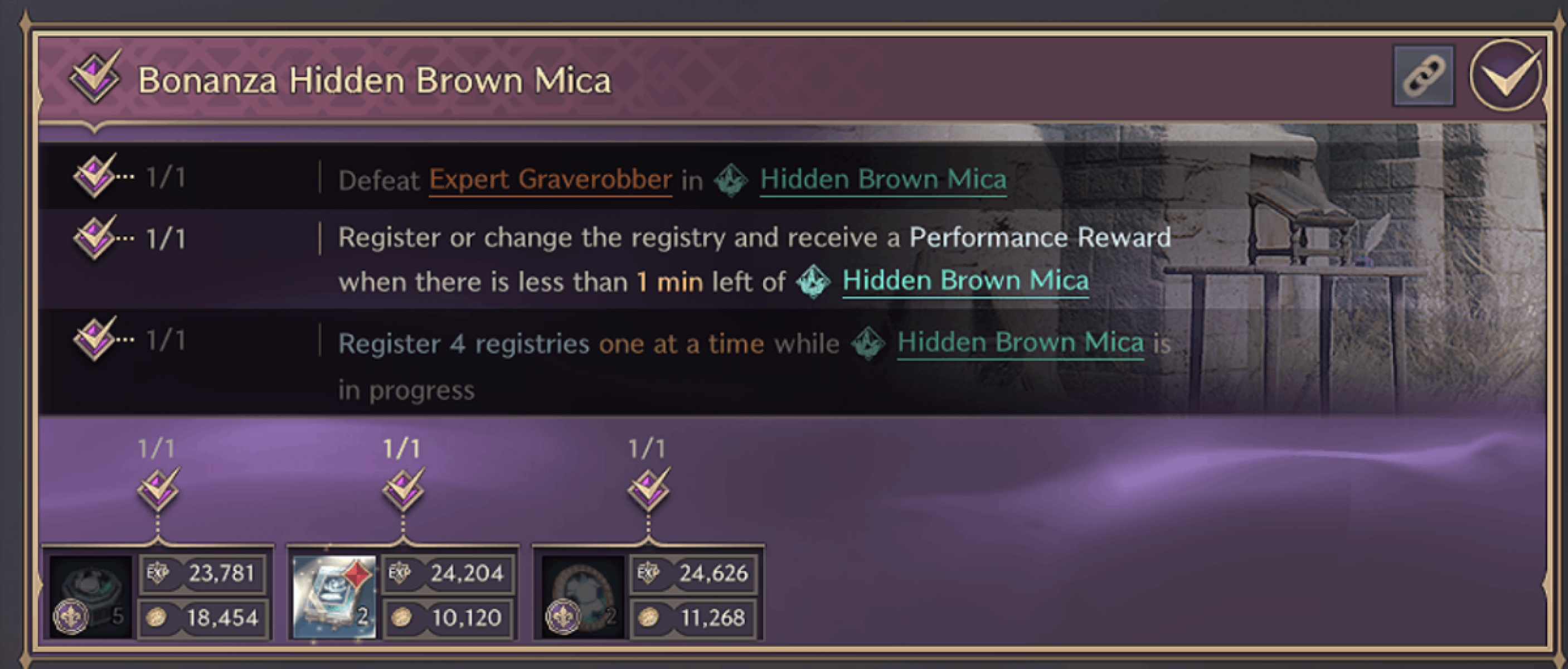 Bonanza Hidden Brown Mica - Abandoned Stonemason Town Exploration Codex - Throne and Liberty